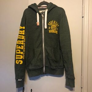 Superdry Zip-Up Sweatshirt (Green)